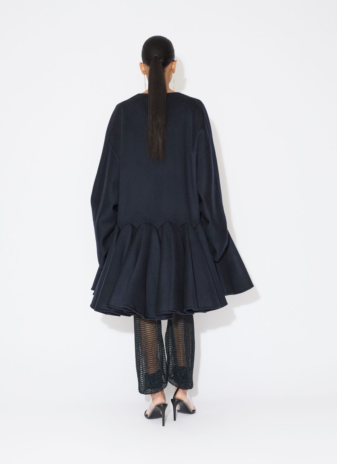 MESH KNIT BALLOON PANTS ALAÏA DARK BLUE MESH KNIT BALLOON PANTS